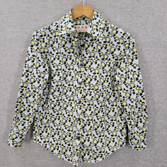 MARNI WOMENS BUTTON DOWN SHIRT, SIZE 38 - Picture 2 of 8